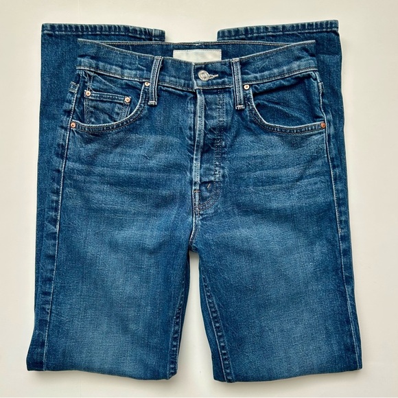 Mother Superior The Tomcat Ankle Jeans in Cannonball Wash Button Fly 25 - Picture 7 of 9